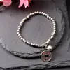 Pulseira Estilo Democracia com Prata de Xizang, Pedra Olho de Gato, Gato da Sorte, Cadeado da Longevidade, Pulseira Vintage, Joias para Transmissão ao Vivo de Celebridades da Internet Atacado, Estilo Chinês
