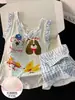 Conjunto de verano 2026 para mujer, lindo estampado de cachorro estilo coreano, manga corta, pantalones cortos, suelto, dulce, ropa de casa
