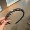 Aro para Cabeça com Strass de Pedrinhas Senso Avançado Lavagem Facial Faixa de Cabelo Dente Antiderrapante Maquiagem Acessório Especial para Cabeça Topo Craniano Franja Faixa de Cabelo
