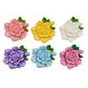 Rosa de jazmín artificial brillante, accesorios de resina para bricolaje, pegamento en crema, carcasa de teléfono móvil, tocado, horquilla, parche para taza de agua