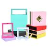 Caja de Almacenamiento de Joyería Transparente a Prueba de Polvo Caja de PE con Película Regalo Caja de Papel Usar un Collar Pulsera Embalaje Caja de Suspensión
