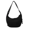 Nova Bolsa de Ombro Versátil para Viagem Crossbody de Nylon Lavado Enrugado Retrô Casual Leve Bolsa Bolinho