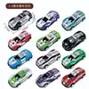 Fabricante Transfronterizo Aleación Coche de Tracción Hacia Atrás Modelo de Coche de Carreras Dibujos Animados para Niños Mini Juguete de Metal Coche Regalo