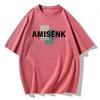 Atacado verão novo algodão puro masculino manga curta camiseta estudante gola redonda meia manga camisa solta plus size entrega