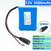 Batería de litio de gran capacidad de 12V luz LED luz de router Luz para Gato Carrito de bomba de agua Paquete de baterías recargables 18650