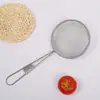 Loja de 5 yuans Aço Inoxidável Cabo Longo Grade de Óleo Coador de Leite de Soja Peneira de Malha Fina Grade de Óleo Utensílios de Cozinha Grade de Óleo de Fritura