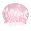Amazon oferta caliente gorro de satén de una sola capa para el cuidado del cabello femenino gorro de noche limpieza del hogar gorro de ducha confinamiento quimioterapia gorro pañuelo para la cabeza