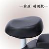 Funda de cojín para coche eléctrico de cuero anti-quemaduras funda de asiento de batería impermeable funda de asiento de pedal para motocicleta eléctrica universal sin medida