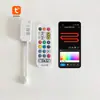 Controlador Inteligente Wifi Tuya Luz de Ambiente de Color Completo Luz de Alero Controlador de Luz Corriente de Agua Voz 12V