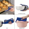Luvas de Isolamento Térmico para Micro-ondas Amazon Transfronteiriças, Jogo Americano Quadrado Revestido de Prata, Porta-copos, Tapete de Comida Anti-escaldante de Alta Temperatura