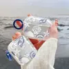 Concha e berbigão inspirados no oceano para capa de fone de ouvido bluetooth sem fio Apple Airpods 1ª/2ª/3ª geração