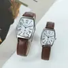 Novo Relógio de Cinto Quadrado da Moda para Meninas Estilo Executivo Relógio de Casal Um Homem e Uma Mulher Marca Xapwv Caron