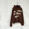 Sudadera fina holgada con estampado de espuma CPFM KANYE rebirth marca de moda americana KANYE sudadera con capucha forrada de forro polar para hombre