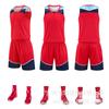Jersey Absorbente de Sudor para Partido de Baloncesto Uniforme de Entrenamiento de Equipo Escolar Uniforme de Baloncesto Transpirable de Secado Rápido Traje Deportivo para Hombre Estampado