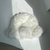 Gorro de pescador de piel de conejo pequeño con cara gigante mejorado, gorro de felpa de piel para mujer, gorro Baotou cálido a prueba de frío, gorro de lavabo de piel para otoño e invierno.