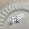 Pendientes ligeros de lujo exquisitos de alta calidad para mujer, nuevos y populares pendientes de dos piezas con hebilla para la oreja, diseño de nicho, joyería para la oreja