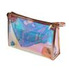 Magic Color Transparente Laser Cosmetic Bag Advanced Portable Storage Bag Multifunctional Washing Bag Atacado logotipo
