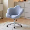 Silla Pétalo, Taburete de Maquillaje de Moda, Silla de Maquillaje de Lujo Ligero para Habitación de Niñas, Taburete de Tocador de Lujo Ligero Simple de Gama Alta