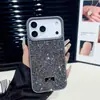Adequado para Apple 17Promax Capa de Celular de Alto Padrão com Flash de Diamante Iphone16 Galvanizado Glitter Capa Protetora Anti-Queda