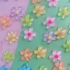 Nueva Columna de Flor de Resina Flor de Cinco Pétalos Flor diy Funda para Teléfono Accesorios para el Cabello de Niños Material de Accesorios para Pasadores
