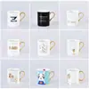 Taza Blanca Creativa de Cerámica para Café Té con Leche Hogar Negocio Oficina Regalo Evento Publicidad Taza de Porcelana de Hueso