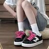 2026 Nuevos Mocasines de Lona Estilo Universitario Coreano para Pareja para Mujer, Zapatillas Deportivas Casuales Versátiles de Suela Gruesa de Nicho para Mujer