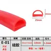 Tira de Vedação Resistente a Altas Temperaturas Tira de Silicone Tipo E Forno Forno Válvula de Panela de Arroz Borracha de Silicone Tipo E Metabo