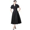 Vestido Delgado para el Trabajo para Mujer, Nuevo Vestido Elegante, Estación Independiente Transfronteriza Moda Femenina Europea y Americana 2025