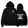 Sudadera con capucha para hombre One Piece Otoño Pulóver Calavera Luffy