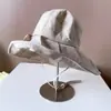 Sombrero de pescador estilo japonés liso de ala ancha para mujer, sombrero de tela cálida para otoño e invierno, sombrero tipo cuenca de rayón plisado, sombrero de moda de color liso, moda