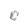 Anillo cruzado retro personalizado anillo de plata esterlina s925 en Corea del Sur dongdaemun red popular anillo de plata para mujer joyería de moda