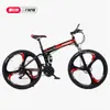 Fornecimento direto da fábrica bicicleta dobrável de montanha 26 polegadas roda tudo-em-um adulto dupla absorção de choque velocidade variável freio a disco corrida off-road
