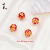 Contas Espaçadoras de Cobre Esmaltado Banhado a Ouro, Contas Redondas Tradicionais em Cloisonné com Gotejamento de Óleo para Pulseiras DIY, Acessórios de Contas Vintage