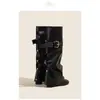 Em Estoque~~Botas de Montaria de Cano Alto com Fivela de Cinto Novo Estilo 2026 para Mulheres, Botas Longas Retro Únicas Acima do Joelho