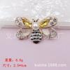 Kuisha Abeja Perla Mariposa Completa Diamante Salida de Aire de Coche Accesorios de Aleación DIY Funda de Teléfono Móvil Pegatina Material de Diamante Joyería