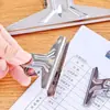Clipes de documento em aço inoxidável nos tamanhos grande, médio e pequeno para organizar documentos de escritório, documentos financeiros e material de papelaria