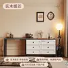 Tocador Estilo Francés Mediados de Siglo y Armario Integrados Dormitorio Moderno Mesita de Noche Sencilla 2025 Nuevo Tocador Retro