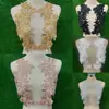 Pegatinas de Tela con Apliques de Encaje Tridimensional para Vestido de Boda Vestido de Noche Velo Accesorios de Apliques DIY Rojo Blanco Azul Marino Dorado Verde Oscuro