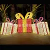 Luces Led Personalizadas de Fábrica para Patios Exteriores Decoración Festiva Caja de Regalo Diseño Cuadrado Dispositivo de Exhibición para Ventanas