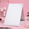 Espejo de maquillaje plegable, alta definición, de escritorio, espejo de tocador de gran tamaño para habitaciones de residencia estudiantil, espejo estilo princesa, espejo compacto portátil con tapa abatible