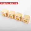 Accesorios de aleación de zinc Zhenming huecos para llevar con letras equipaje ropa cuentas cuadradas accesorios de hardware 26 letras accesorios DIY