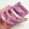Pulsera de Ágata Calcedonia Procesada Pulsera de Calcedonia Cian Aceite Pulsera de Ágata Rosa Hibisco Pulsera de Jade Morado Uva Venta al por Mayor