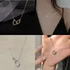 Colar para Mulheres, Design de Nicho, High-End, Elegante, Corrente Simples para Clavícula, Versátil, Simples, Corrente de Pescoço de Luxo Leve