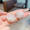 Delicados Aretes de Camelia Elegantes Franceses para Mujer 2025 Nuevo Estilo de Lujo Ligero de Alta Gama Exquisitos Aretes Aretes
