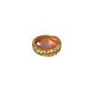 Pendiente Vintager Estilo Vintage de Espiga de Trigo Tejida Italiana para Mujer, Diseño Retorcido Cepillado, Lujo Ligero, Exquisito, Moderno, Sensación de Gama Alta