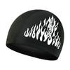 Nuevo Gorro de Natación Estampado Gorro de Natación Llama para Hombre Adulto Transpirable Protección para los Oídos No Aprieta Natación Poliéster Gorro de Tela Venta al por Mayor