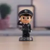 Mini Boneco de Polícia Criativo Modelo Figura de Boneco Decoração de Carro Decoração para Assar Bolos Presente de Feriado