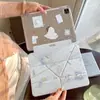Funda Musical Linda de Estrella Miffy para Apple iPad 11, Mini Y-fold Air 8 con Ranura para Lápiz, Pro