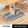 Inodoro para Perros Grandes, Medianos y Pequeños, Extraíble, Resistente a la Corrosión, Antideslizante y Antihumedad, Orinal para Perros Todo en Uno, Descargable