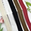 Borde Plegable de Algodón Blanco y Negro Tira de Borde para Chaqueta de Plumas de Lana de Cordero Encaje Ondulado de Agua Tira de Borde para Ropa Hecha a Mano DIY
